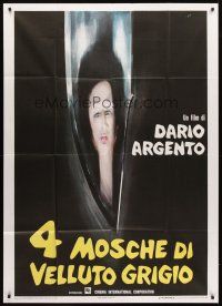 3d741 FOUR FLIES ON GREY VELVET Italian 1p '71 Dario Argento's 4 Mosche di Velluto Grigio, Mos art