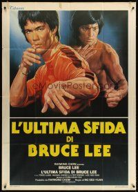 3d745 GAME OF DEATH II Italian 1p '82 wonderful different kung fu artwork of master Bruce Lee!