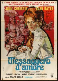 3d751 GO BETWEEN Italian 1p '71 different artwork of Julie Christie, directed by Joseph Losey!