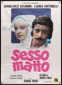 3d771 HOW FUNNY CAN SEX BE Italian 1p '73 Sessomatto, Giancarlo Giannini & nun Laura Antonelli!