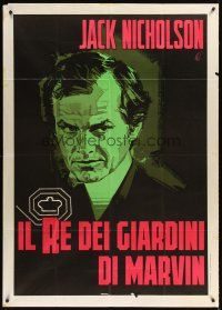 3d788 KING OF MARVIN GARDENS Italian 1p '76 Jack Nicholson, directed by Bob Rafelson, different!