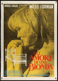 3d816 LOVES OF A BLONDE Italian 1p '66 Czech, Milos Forman's Lasky Jedne Plavovlasky, different!