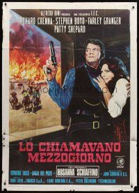 3d823 MAN CALLED NOON Italian 1p '73 Louis L'Amour, art of Richard Crenna by Enzo Nistri!