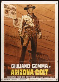 3d824 MAN FROM NOWHERE Italian 1p R70s Arizona Colt, Piovano art of Gemma by wanted poster!