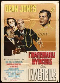 3d836 MR SUPERINVISIBLE Italian 1p '70 different art of transparent Dean Jones by Enrico De Seta!