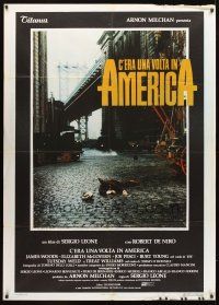 3d845 ONCE UPON A TIME IN AMERICA Italian 1p '84 Robert De Niro, James Woods, Sergio Leone!