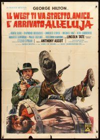 3d868 RETURN OF HALLELUJA Italian 1p '72 great spaghetti western art by Renato Casaro!