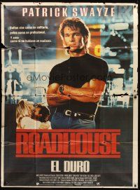 3d187 ROAD HOUSE Argentinean 43x58 '89 Patrick Swayze is the best bouncer in the business!
