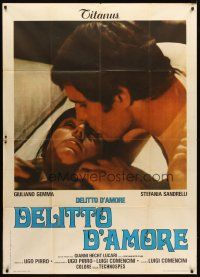 3d894 SOMEWHERE BEYOND LOVE Italian 1p '76 romantic c/u of Giuliano Gemma & Stefania Sandrelli!