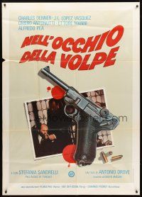 3d920 TRUTH ON THE SAVOLTA AFFAIR Italian 1p '80 cool art of gun, blood & bullets by Luca Crovato!