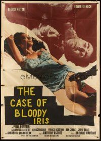 3d058 CASE OF THE BLOODY IRIS Italian 2p '72 close up of sexy barely-dressed Edwige Fenech!