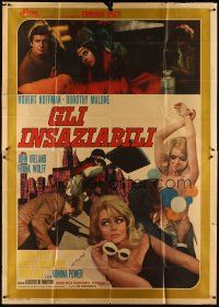 3d086 INSATIABLES Italian 2p '69 Femmine Insaziabili, Dorothy Malone & sexy Luciana Paluzzi!