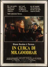 3d094 LOOKING FOR MR. GOODBAR Italian 2p '78 close up of Diane Keaton, directed by Richard Brooks!