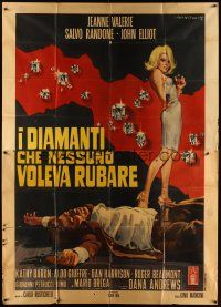 3d100 NO DIAMONDS FOR URSULA Italian 2p '67 art of sexy Jeanne Valerie by Rodolfo Gasparri!