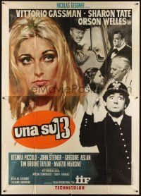 3d117 TWELVE CHAIRS Italian 2p '69 art of Sharon Tate, Orson Welles, the original version!