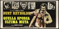 3d041 LONGEST YARD horizontal Italian 3p '75 Robert Aldrich prison football comedy, Burt Reynolds!