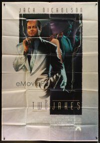 3d008 TWO JAKES special 48x70 '90 cool full-length art of smoking Jack Nicholson by Rodriguez!