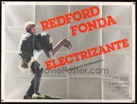 3d025 ELECTRIC HORSEMAN Spanish/U.S. subway poster '79 Sydney Pollack, Robert Redford & Jane Fonda!