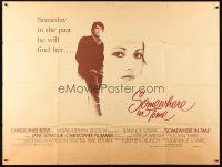 3d036 SOMEWHERE IN TIME subway poster '80 Christopher Reeve, Jane Seymour, cult classic!