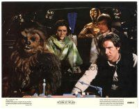 3e755 RETURN OF THE JEDI color 11x14 still '83 Luke, Leia, Han Solo, Chewbacca & C-3PO in ship!