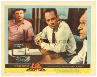 3e142 12 ANGRY MEN LC #4 '57 Henry Fonda & murder weapon between Jack Warden and Joseph Sweeney!