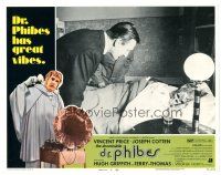 3e152 ABOMINABLE DR. PHIBES LC #5 '71 Vincent Price, close up of creepy decayed body in bed!
