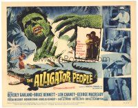 3e029 ALLIGATOR PEOPLE TC '59 Beverly Garland, Lon Chaney Jr., they'll make your skin crawl!