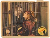 3e185 AVENGER LC '31 pretty Dorothy Revier talks to cowboy Buck Jones behind bars!
