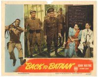 3e188 BACK TO BATAAN LC '45 c/u of Abner Biberman and Japanese soldiers in uniform, World War II!