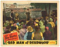 3e190 BAD MAN OF DEADWOOD LC '41 Gabby Hayes presents Roy Rogers' death defying pistol show!