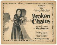 3e035 BROKEN CHAINS TC '22 cool full-length artwork of Colleen Moore in chains and shackles!