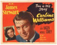 3e038 CARBINE WILLIAMS TC '52 great portraits of James Stewart & pretty Jean Hagen!