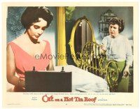 3e265 CAT ON A HOT TIN ROOF LC #8 '58 Judith Anderson gives Elizabeth Taylor marital advice!
