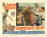 3e371 DONOVAN'S REEF LC #8 '63 Mazurki & Dalio stare at Lee Marvin with native girl, John Ford!