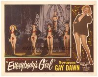 3e394 EVERYBODY'S GIRL LC '50 gorgeous Gay Dawn & five sexy barely-dressed strippers on stage!