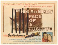 3e050 FACE OF A FUGITIVE TC '59 great artwork of cowboy Fred MacMurray behind bars!