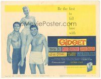 3e056 GIDGET TC '59 cute Sandra Dee on James Darren & Cliff Robertson's shoulders!