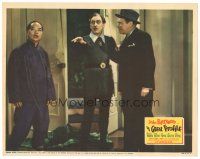 3e459 GREAT PROFILE LC '40 surprised John Barrymore with Willie Fung as Confucius & Gregory Ratoff!