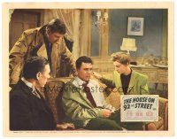 3e498 HOUSE ON 92nd STREET LC '45 Signe Hasso, Carroll & Meller stare at William Eythe, film noir!