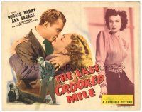 3e067 LAST CROOKED MILE TC '46 detective Don Red Barry, Ann Savage, Adele Mara, crime thriller!