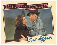 3e573 LOVE AFFAIR LC '39 romantic close up of Charles Boyer & pretty Irene Dunne, Leo McCarey!