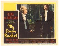3e639 MY COUSIN RACHEL LC #6 '53 Richard Burton staring at Ronald Squire, Daphne Du Maurier!
