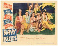 3e651 NAVY BLUES LC '41 sexy Ann Sheridan with ukulele & six pretty native island girls!