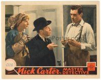 3e655 NICK CARTER MASTER DETECTIVE LC '39 Donald Meek & Holloway ask Walter Pidgeon about bees!