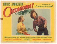 3e673 OKLAHOMA LC #5 '56 cowboy Gordon MacRae sings to pretty smiling Shirley Jones!