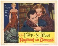 3e692 PAYMENT ON DEMAND LC #2 '51 romantic close up of Barry Sullivan & Bette Davis!