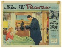 3e700 PILLOW TALK LC #2 '59 bachelor Rock Hudson gets angry with pretty Doris Day in bed!