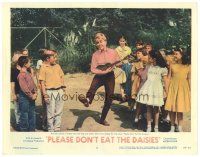 3e711 PLEASE DON'T EAT THE DAISIES LC #2 '60 kids admire Doris Day playing guitar & singing song!