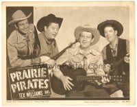 3e716 PRAIRIE PIRATES LC '49 great c/u of singing Tex Williams & cowboys all with guitars!