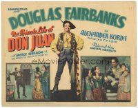 3e096 PRIVATE LIFE OF DON JUAN TC '34 Douglas Fairbanks full-length and with Oberon & sexy ladies!